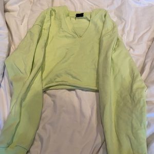 cropped sweatshirt